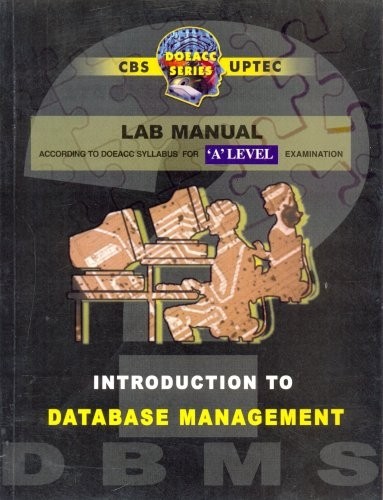 Lab Manual For A Level Introduction To Database Management