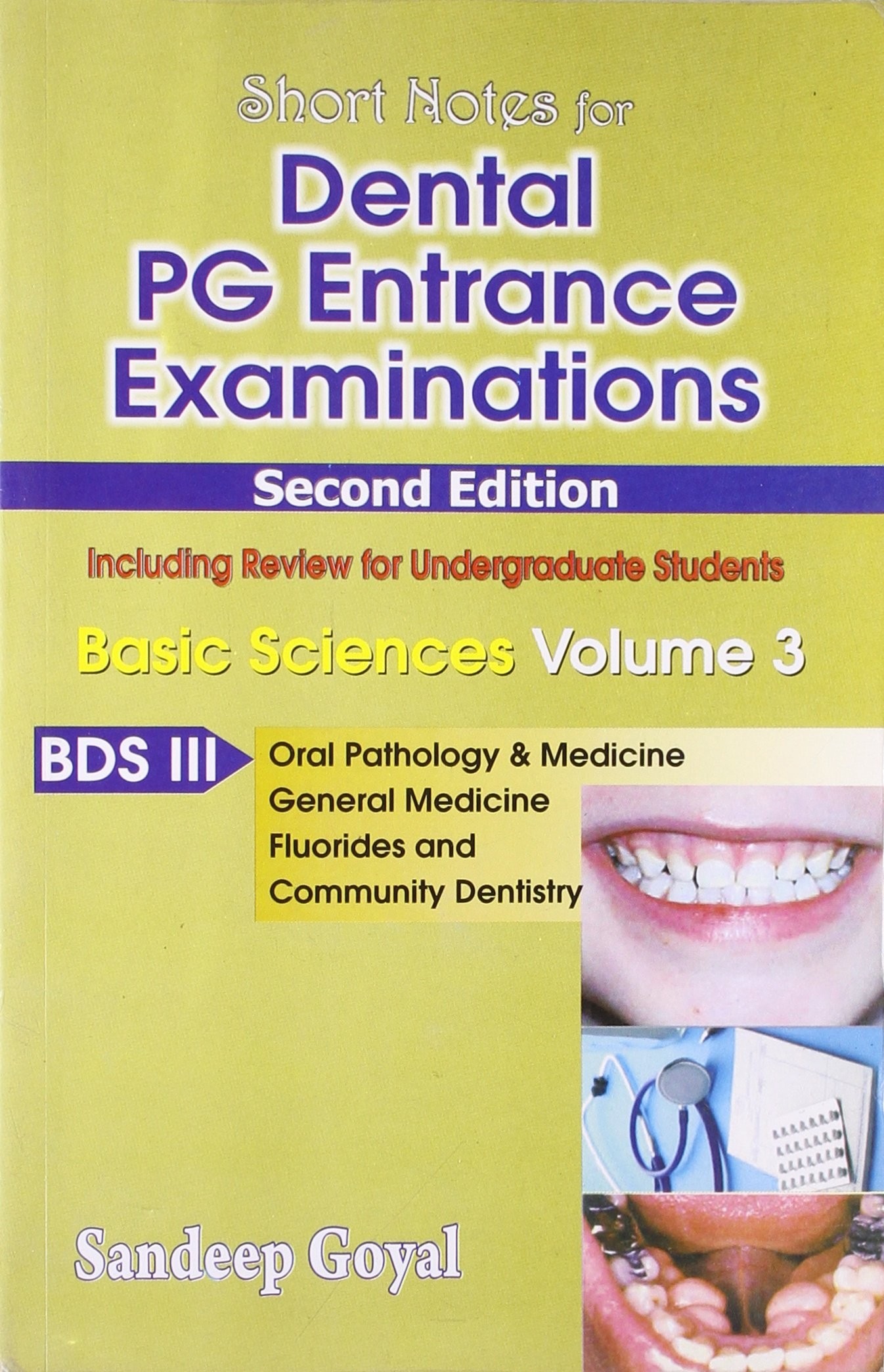 Dental Pg Entrance Examinations 2/E Vol 3