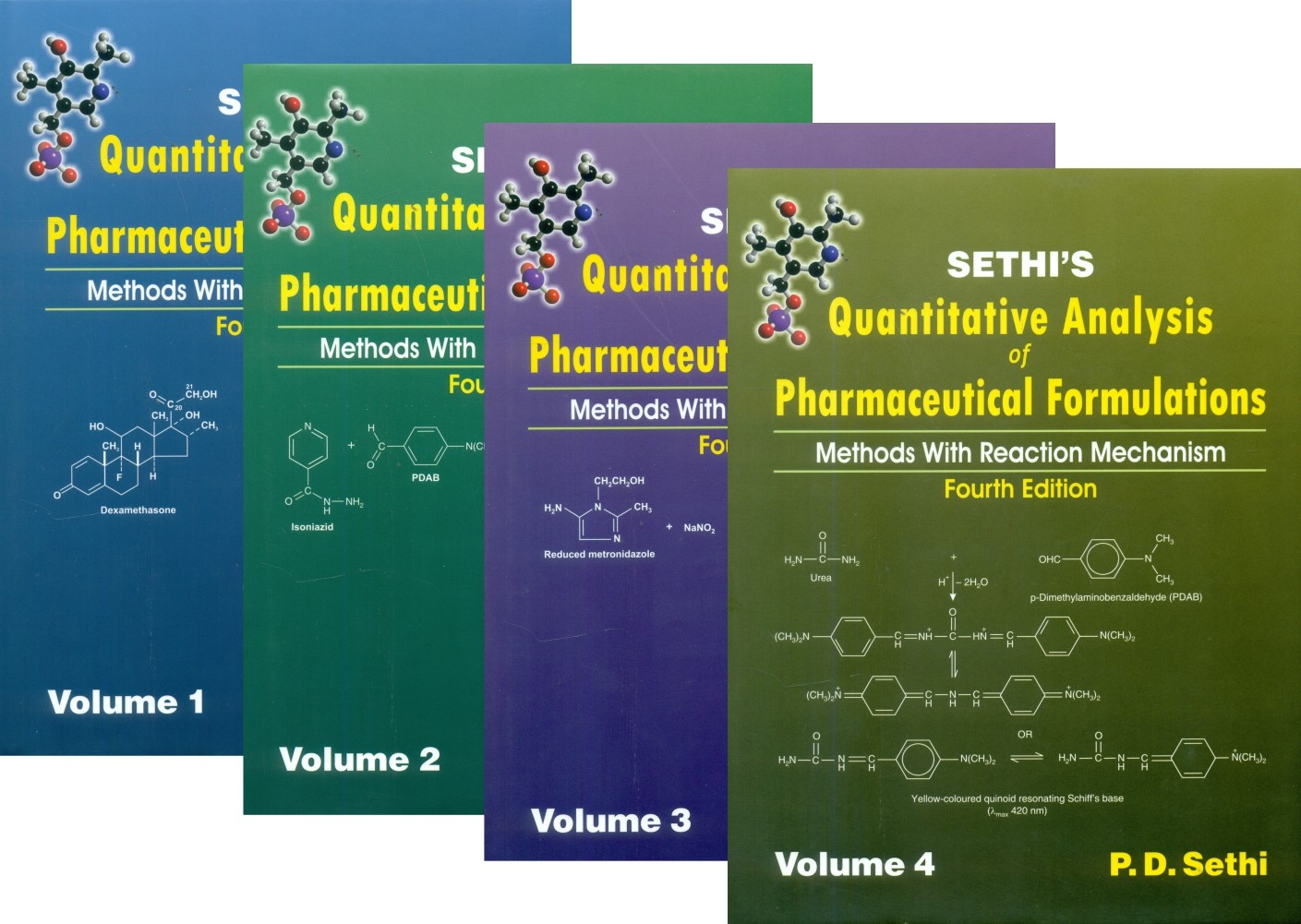 Sethi's Quantitative Analysis Of Pharmaceutical Formulations Methods With Reaction Mechanism 4Ed 4 Vol. Set (Hb)