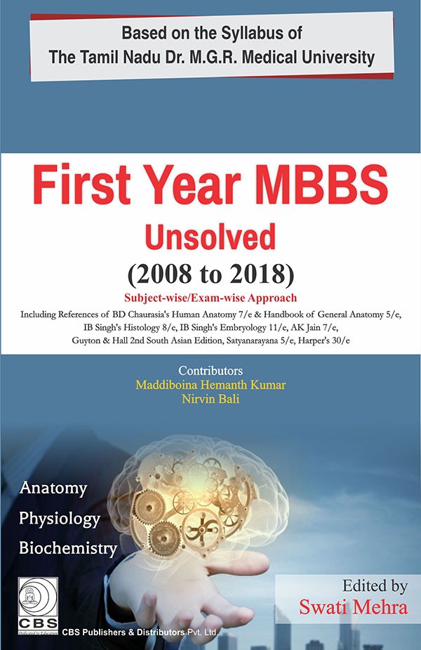 First Year MBBS Unsolved (2008-2018)- Subject-wise/Exam-wise Approach
