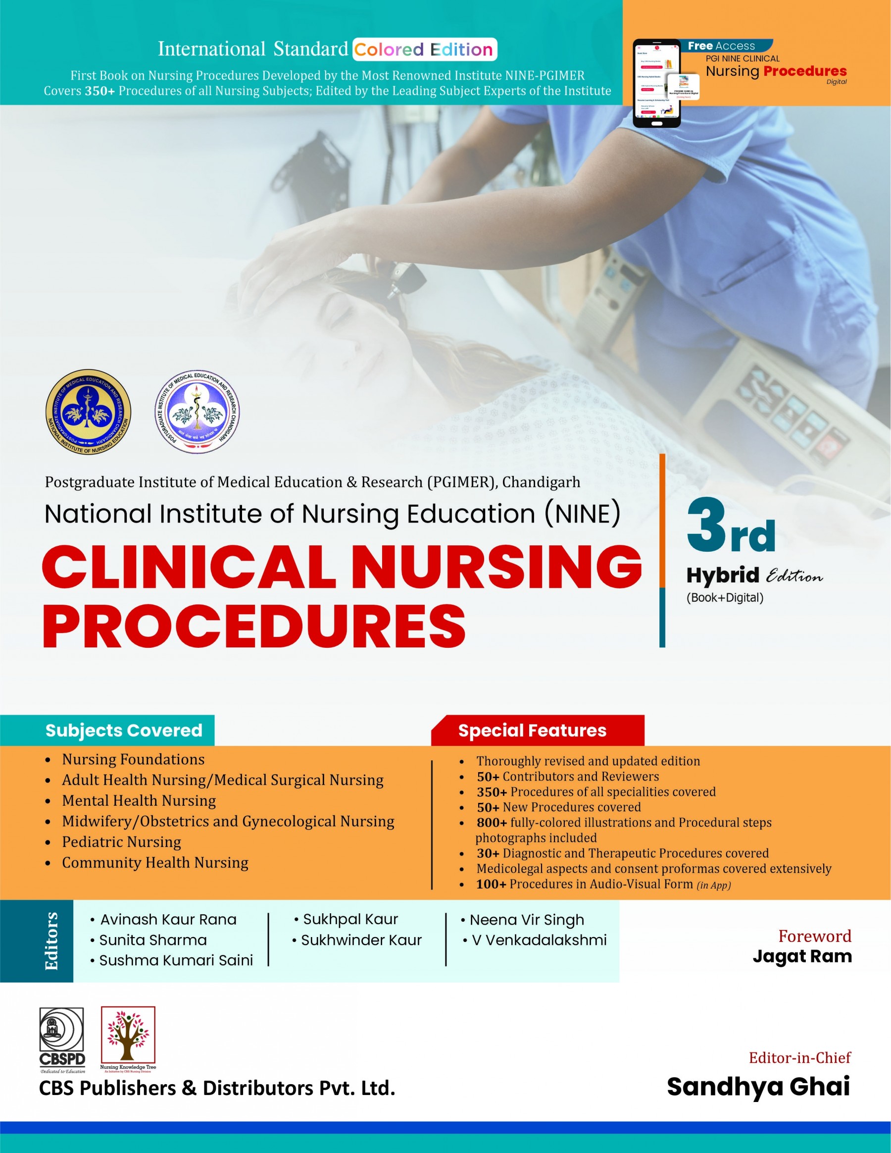 Buy online Latest New Edition of PGI NINE Clinical Nursing Procedures | CBS Publication
