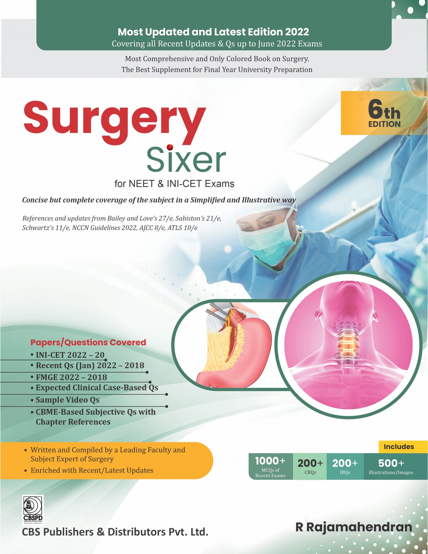 SURGERY SIXER for NEET and INI-CET Exams 6th Edition