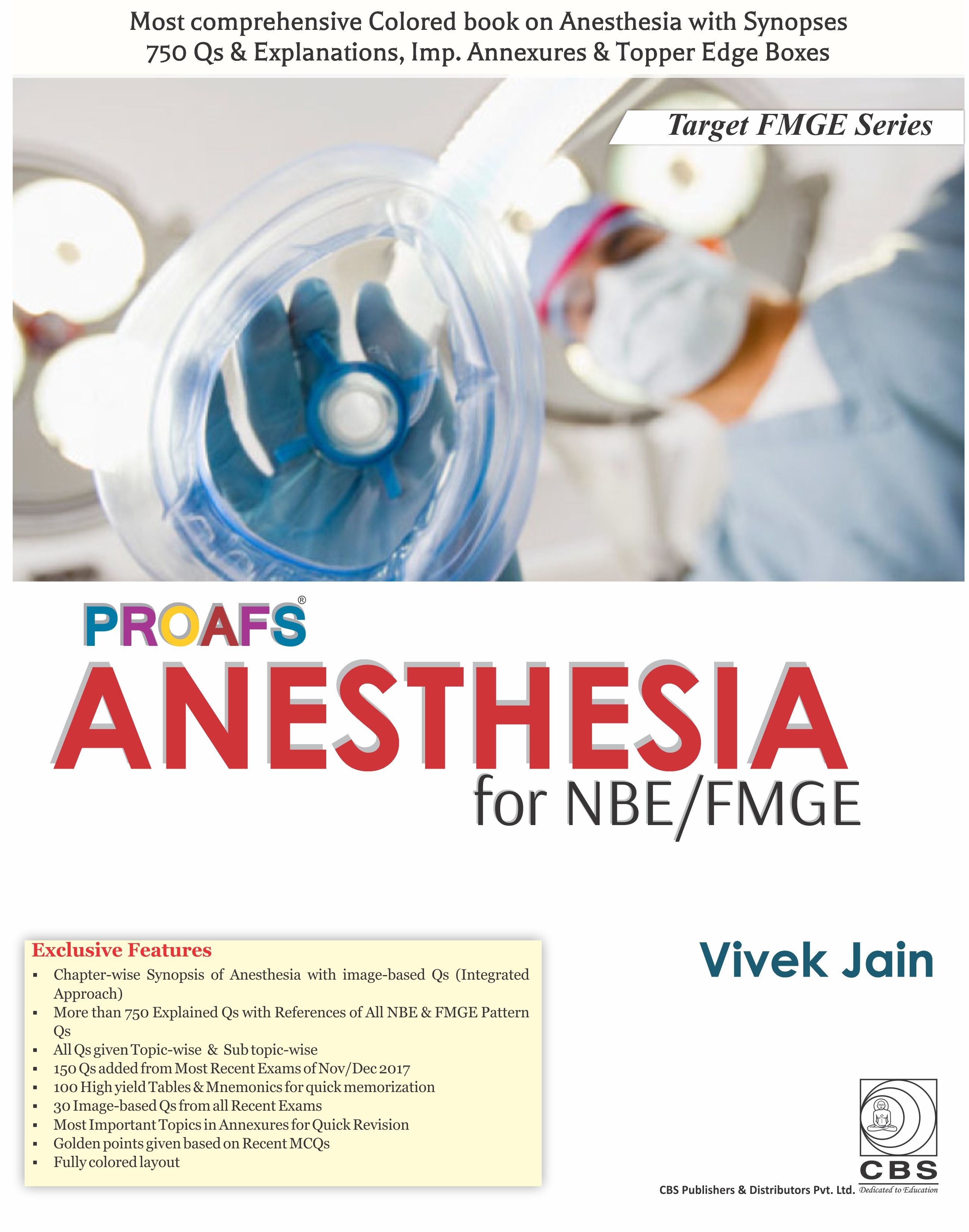 PROAFS ANESTHESIA FOR NBE FMGE (PB 2018)  (TARGET FMGE SERIES) 