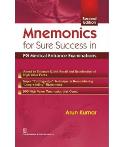 Mnemonics For Sure Success In Pg Medical Entrance  Examinations,2E (Pb 2016)