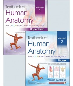 Textbook of Human Anatomy with Color Atlas and Clinical Integration Volume 1 & 2
